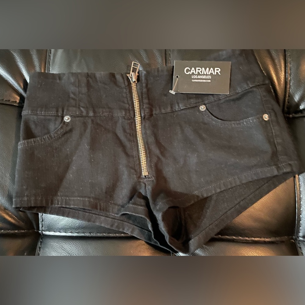 Black Jean Shorts
